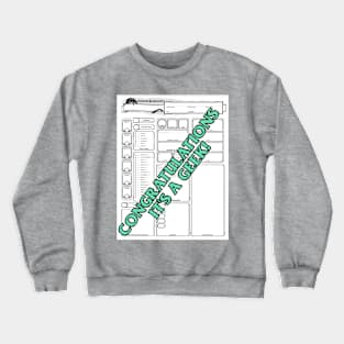 Geek reveal (teal) Crewneck Sweatshirt